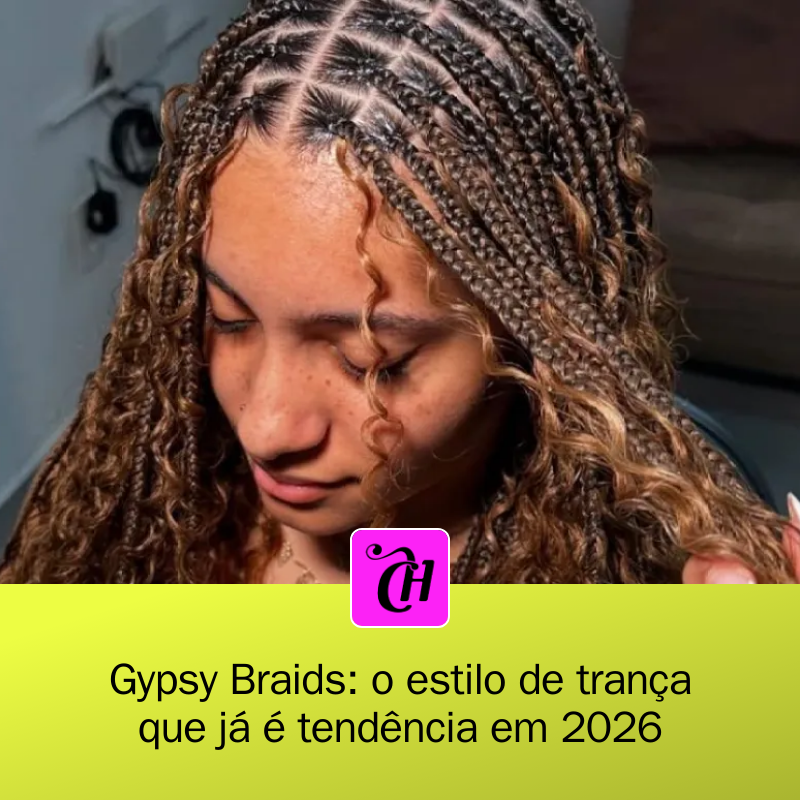 CAPRICHO's tweet photo. ✨🌟 Transforme seu visual em 2026! As Gypsy Braids estão bombando e prometem ser a tendência do ano! Com cachos despojados, é a escolha perfeita para quem quer estilo e volume. Você já está pensando em aderir? #GypsyBraids #Tendência2026
https://t.co/NvVaEsHpVR https://t.co/Yw6kyi6t5P