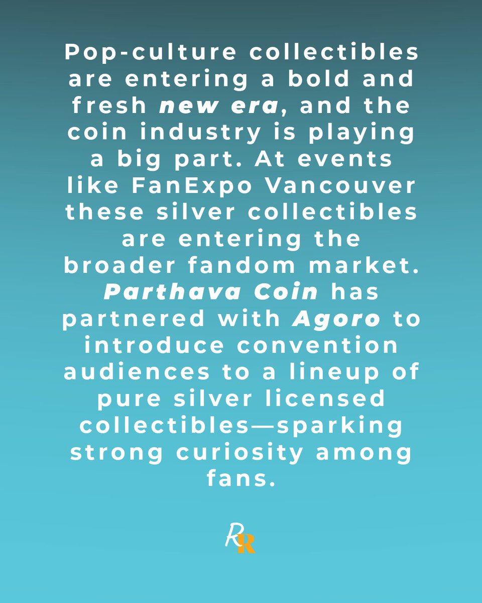 ANACoins's tweet image. At recent conventions, Parthava Coin and Agoro have successfully introduced fans of all ages to the beauty of pure silver collectibles. 

Learn more about these new releases 
🔗 bit.ly/4mgslAI

Sponsored Content by Parthava Coin 

#Numismatics #SilverStacking #PopCulture