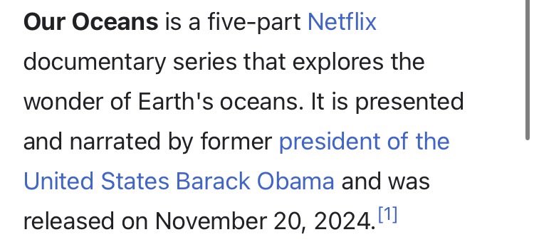 VisigothicPleb's tweet photo. Babysitting my niece so I'm watching a nature documentary since most of my TV shows aren't child appropriate and I was like "damn this guy sounds like Obama it's kinda taking me out of it" and then I looked it up and it's narrated by fucking Obama https://t.co/IettEuca77