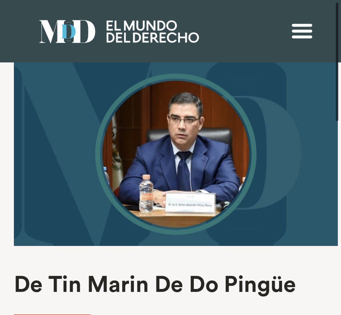 Les comparto mi artículo de opinión sobre el examen de evaluación de los Consejeros para el INE. <a href="/heraldodemexico/">El Heraldo de México</a> <a href="/el_mddmx/">El Mundo del Derecho</a> 

elmundodelderecho.com/de-tin-marin-d…
