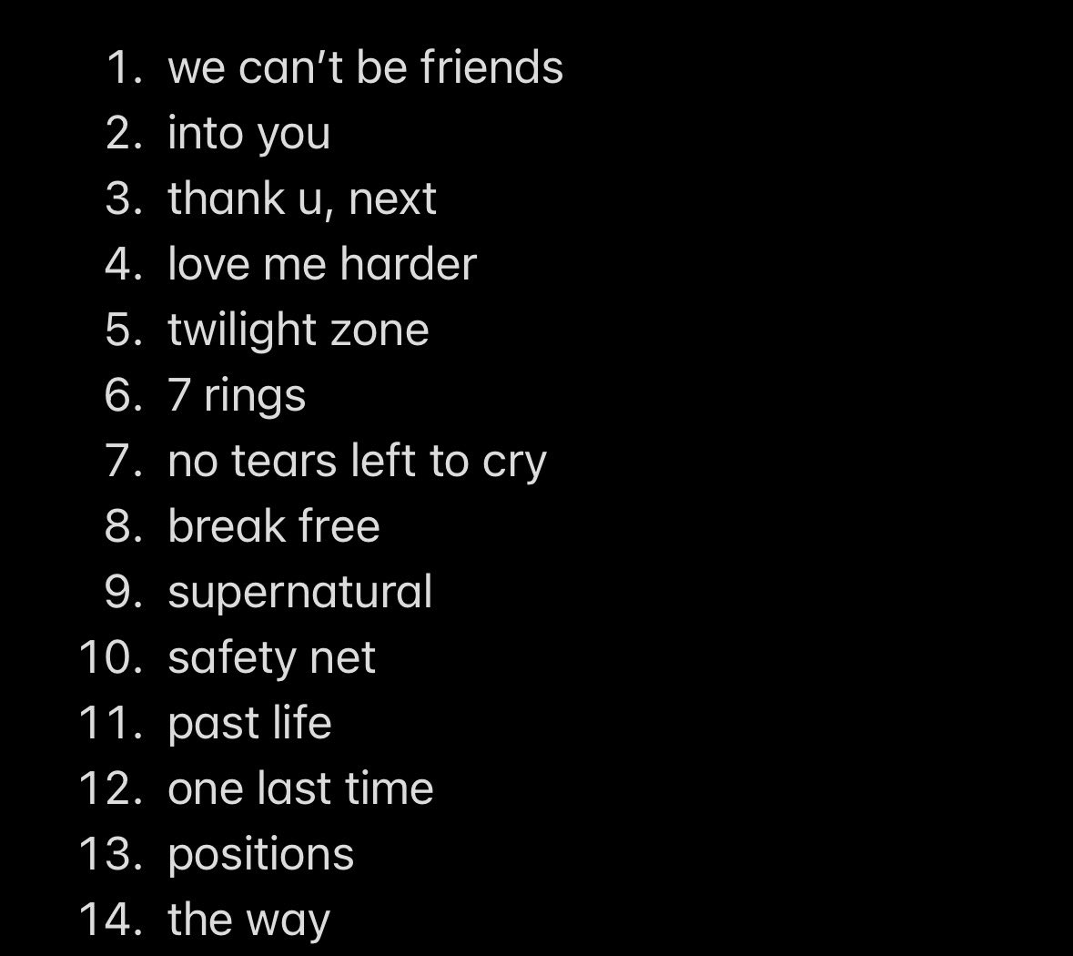 Ariana Grande Charts tweet media