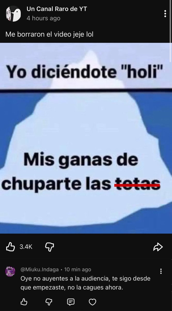 Un Canal Raro De YT tweet media