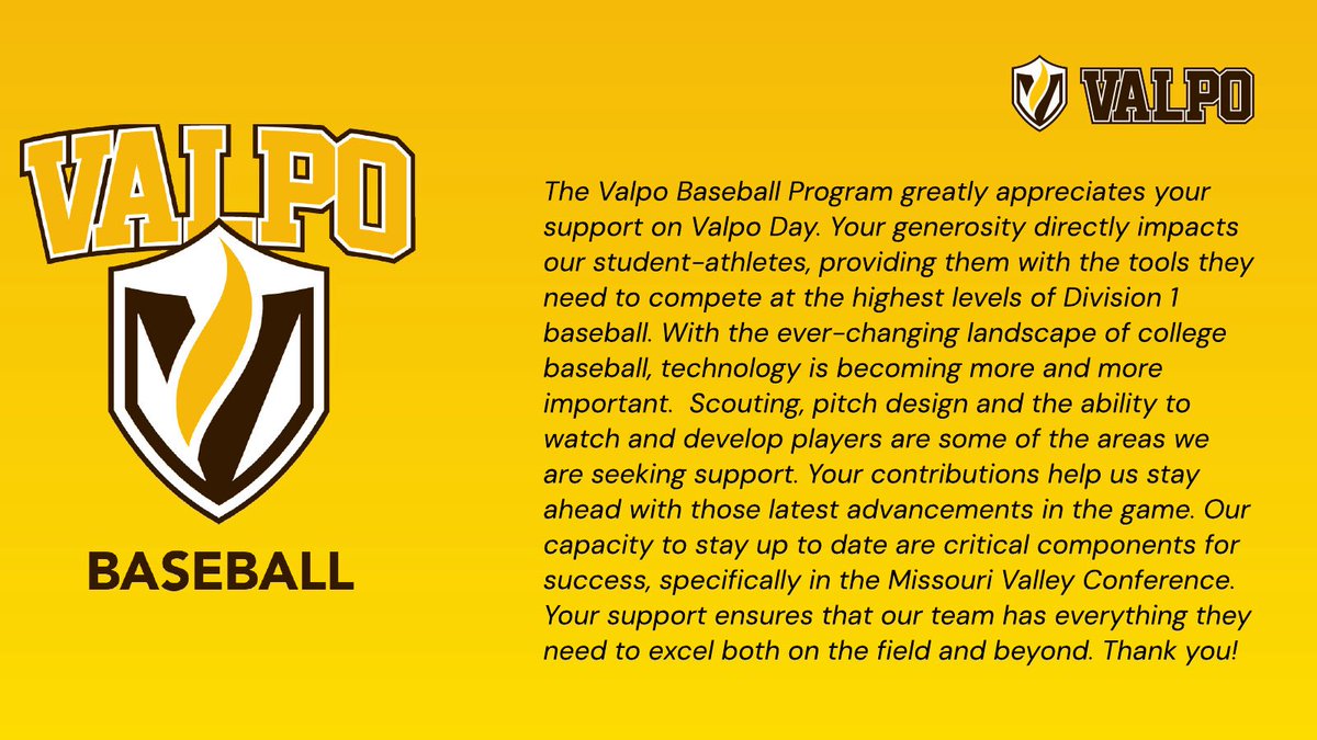 Valpo Baseball tweet media
