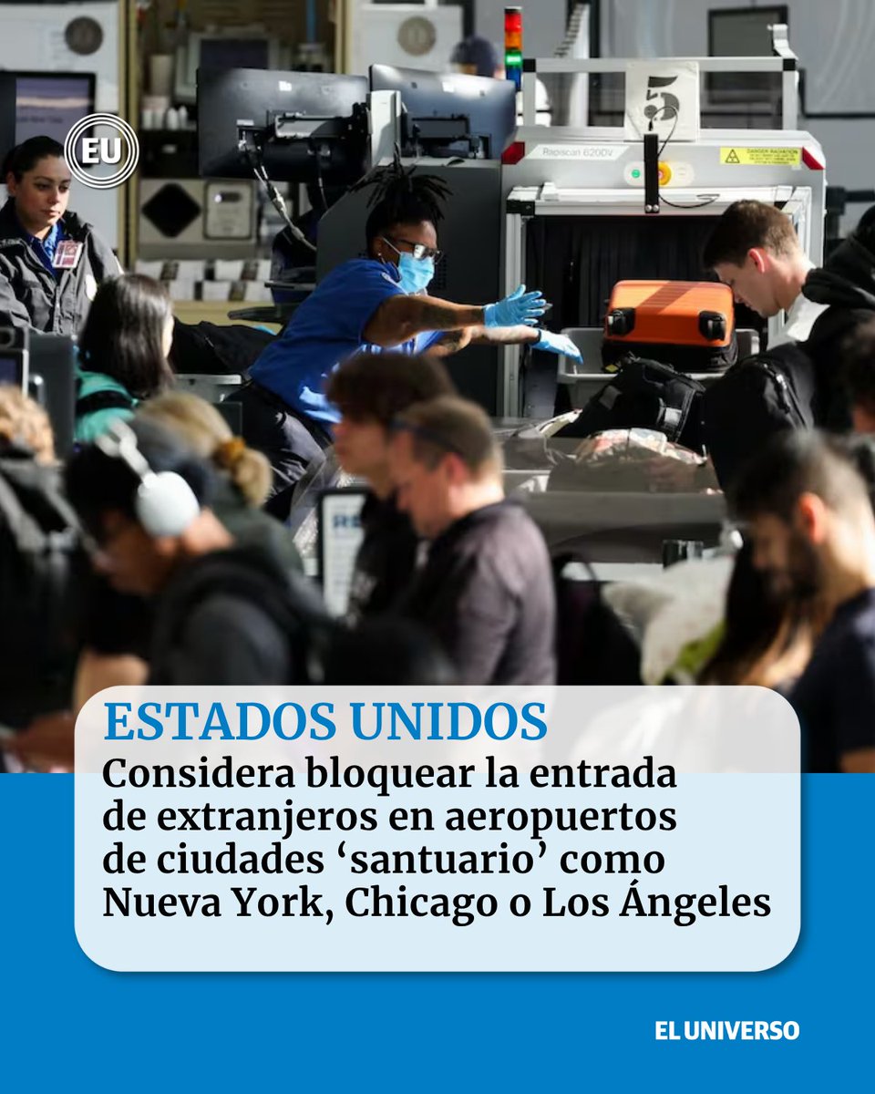 eluniversocom's tweet image. EE. UU. considera bloquear la entrada de extranjeros en aeropuertos de ciudades ‘santuario’ como #NuevaYork, #Chicago o #LosÁngeles ow.ly/TRt750YFjeo