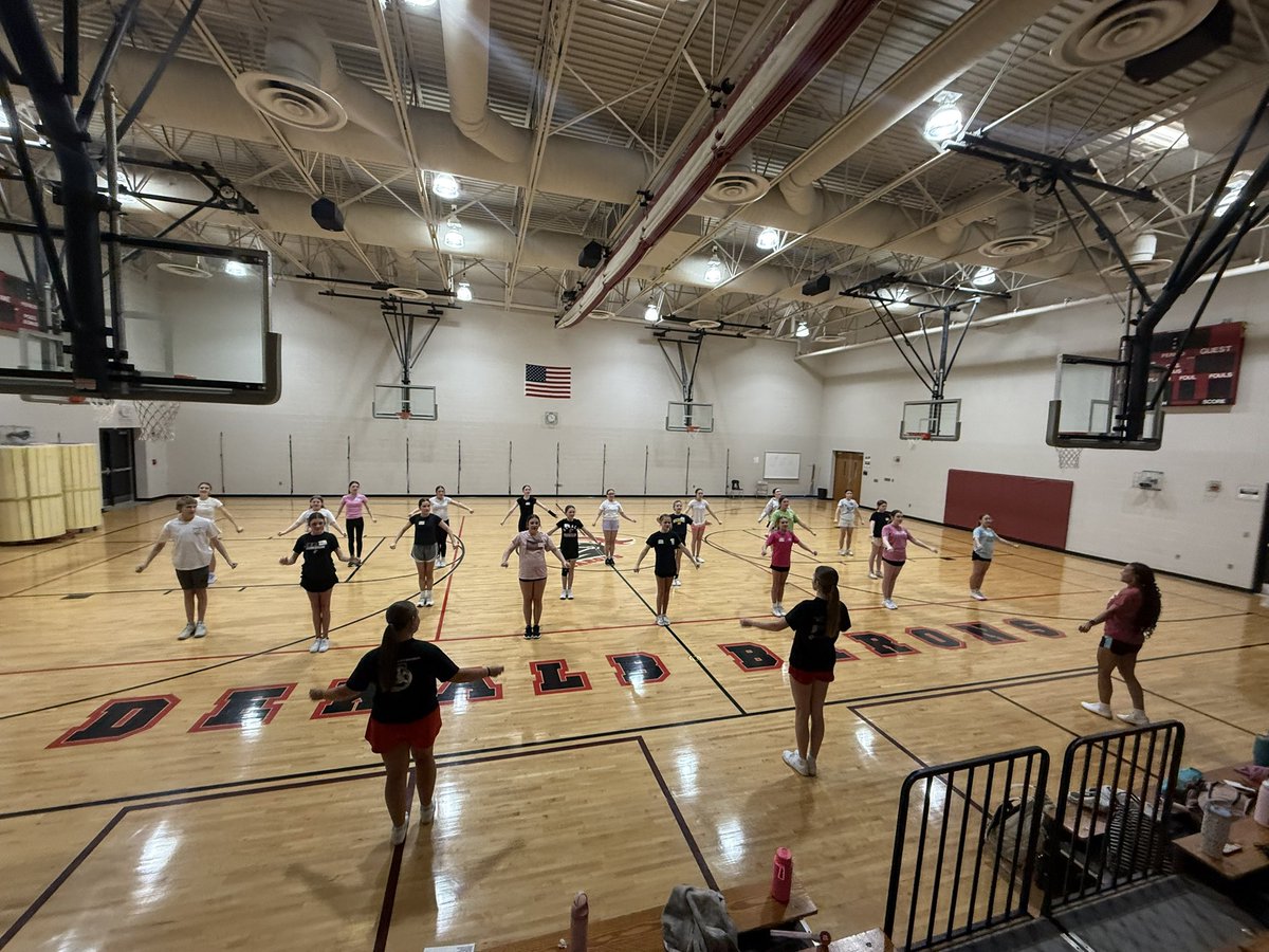 DMSCheerleading's tweet photo. Night 2 brought the energy 🔥
So much effort and growth across the board. Proud of how everyone stepped up! Now it’s time for tryout day. Bring your best Barons 💪❤️🖤📣 @DMSBarons https://t.co/ycjy4ouA5H