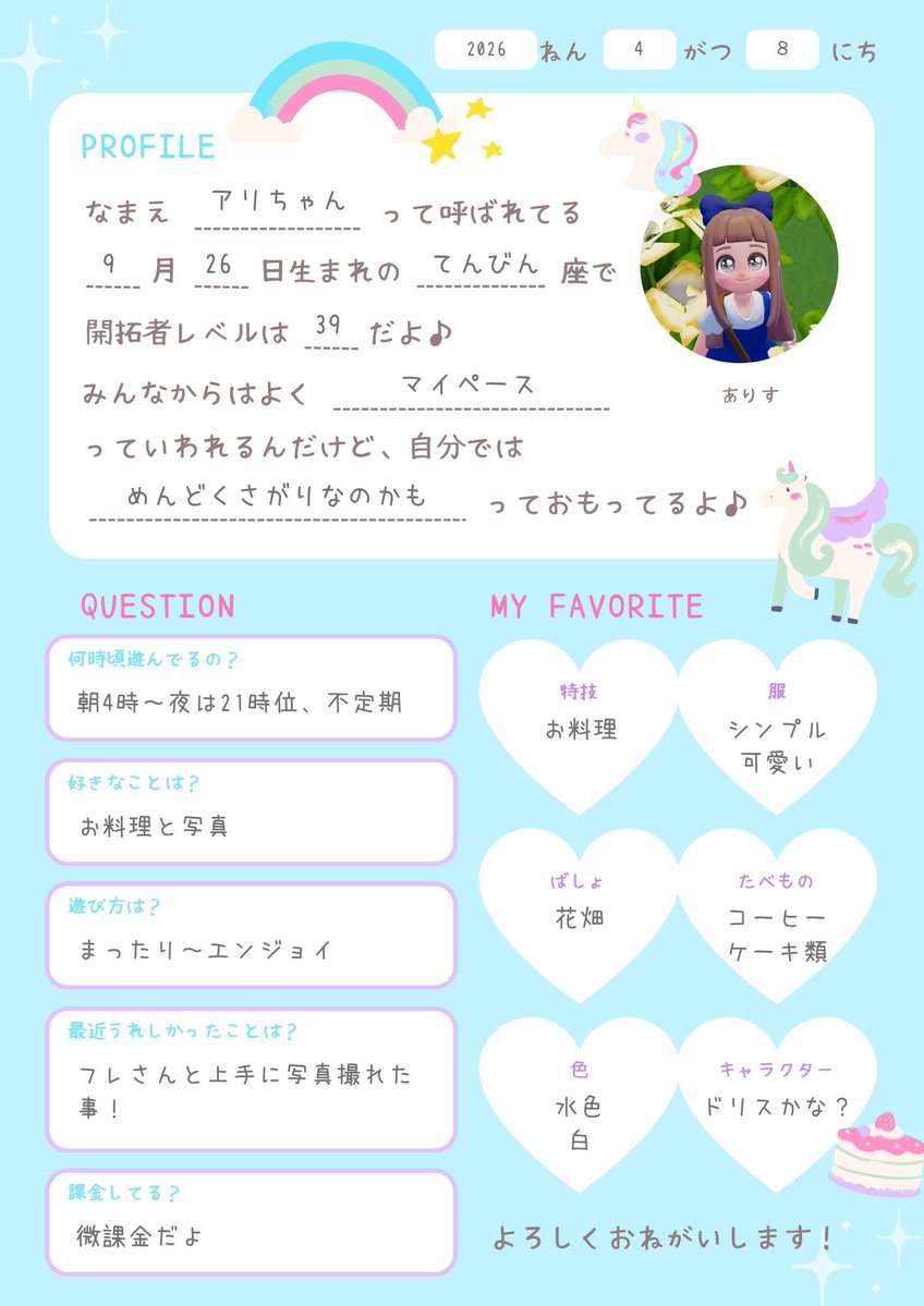 ありす♡ハートピア tweet media