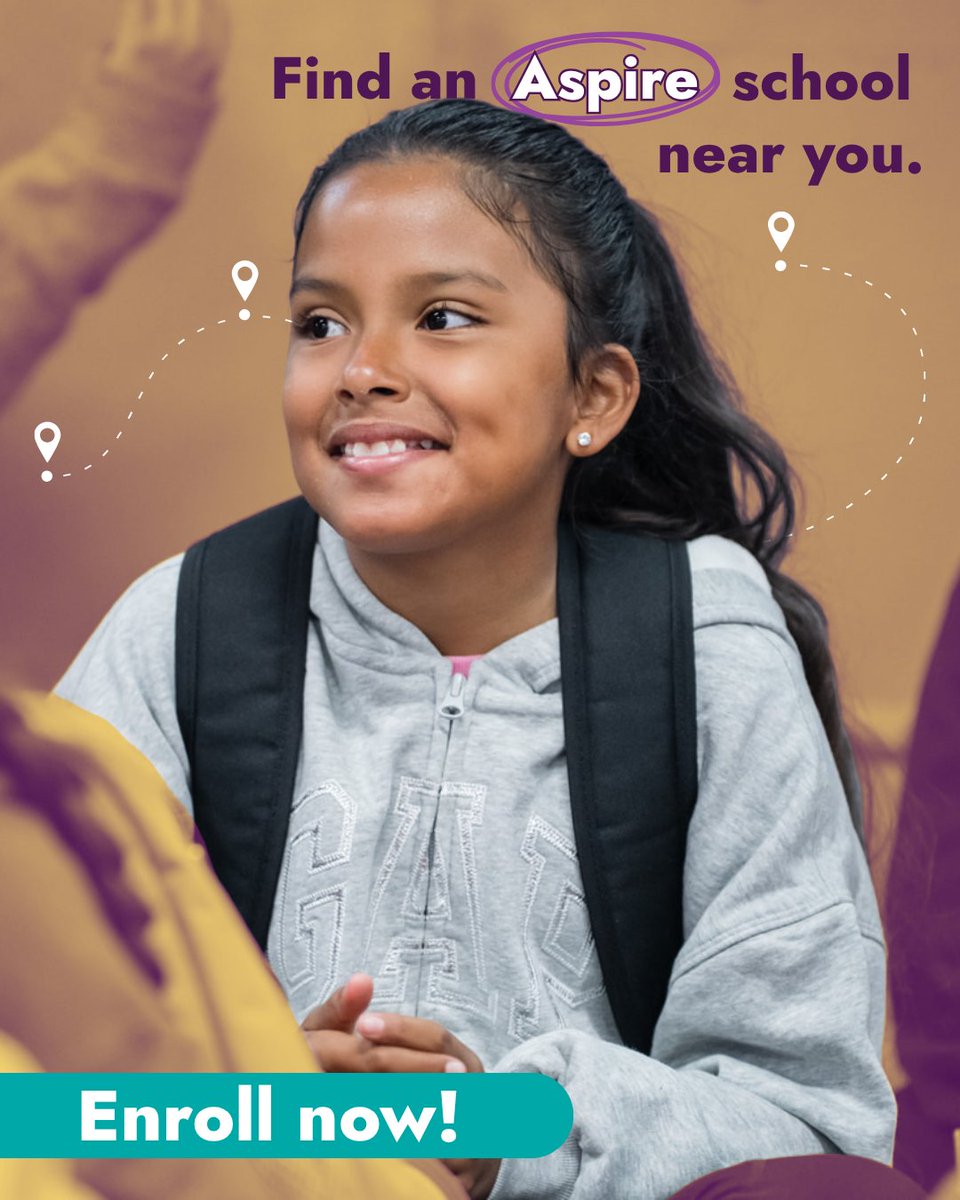 aspire's tweet photo. Not sure where your child will go to school this fall? Aspire Public Schools has campuses across the Central Valley, Bay Area, and Los Angeles — and enrollment is open.
Find a school near you! 🔗 in bio. https://t.co/YjrzzRwQ5y