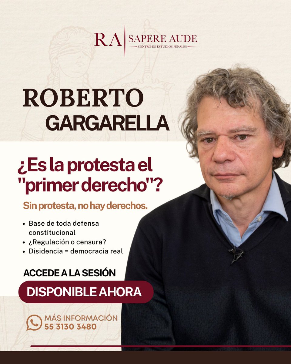 Te lo perdiste en vivo.

Pero el problema sigue vigente: ¿el Estado regula o reprime?

Si no entiendes la protesta, no entiendes los derechos.

🔴 Accede ahora y domina el argumento completo.

#SapereAude #DerechoConstitucional #Abogados #LitigioEstratégico #FormaciónJurídica