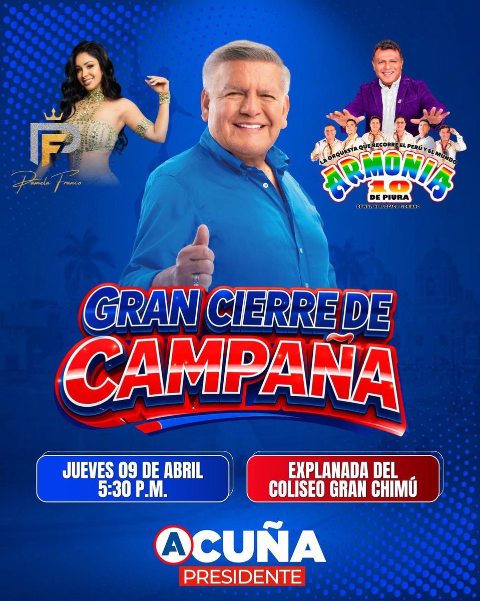 Armonia 10 fue víctima de la delincuencia que se vio desbordada por las leyes Pro Crimen que dieron algunos partidos del pacto mafioso en el congreso. Parece ya lo olvidaron. Ayer primero participan en el cierre de campaña de fuerza popular y el jueves en el de APP. Que decepción
