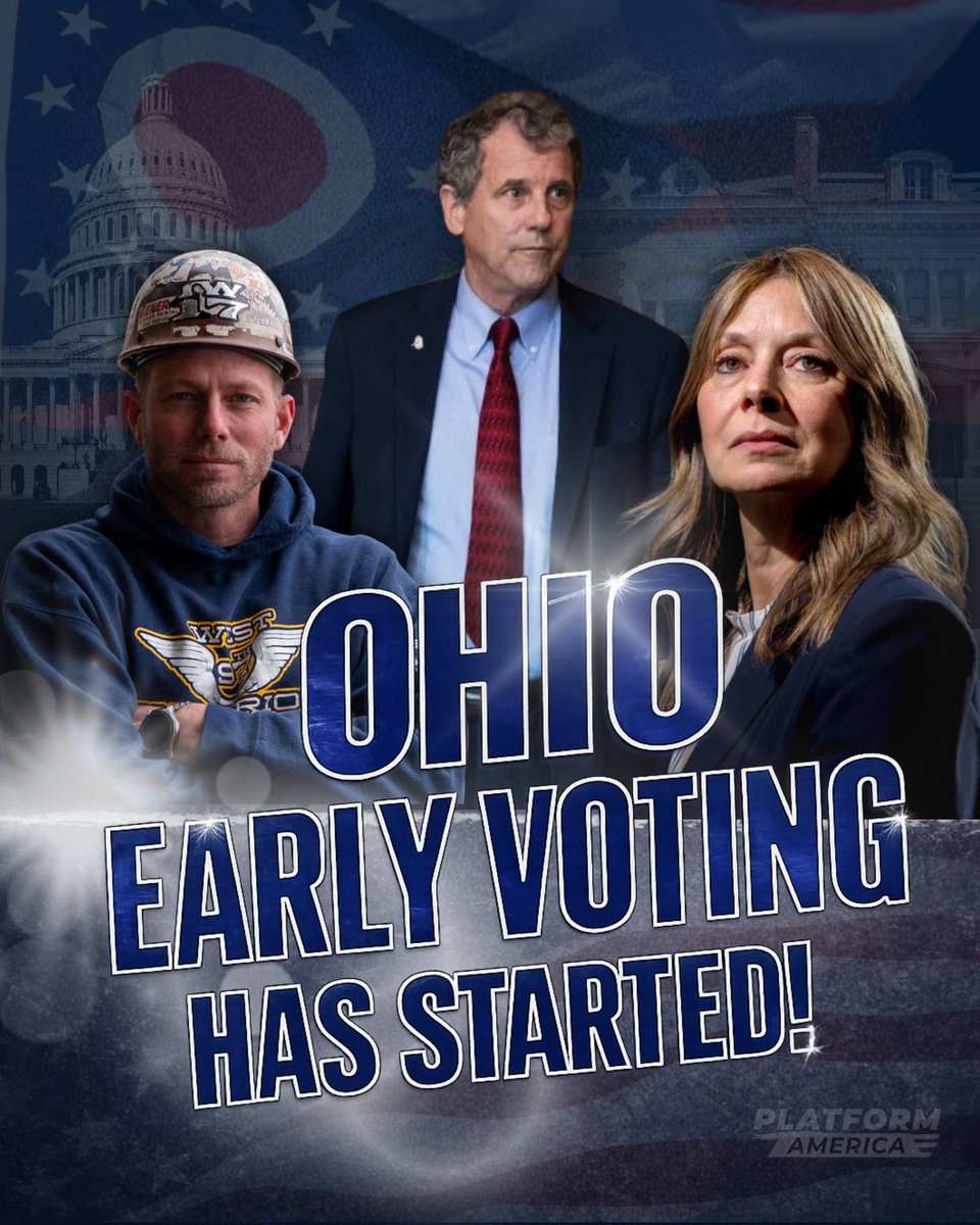 PLATFORMAMERICA's tweet photo. OHIO, START VOTE MAXXING NOW! 🇺🇸
Your vote will decide if Ohio will be ruled by billionaires that line that pockets with your tax dollars or grassroots people fighting for families, children, union workers and our veterans! GET OUT THE VOTE!
#OHPOL #OhioDemocrats #VisitColumbus #Progressive #OHDemocrats