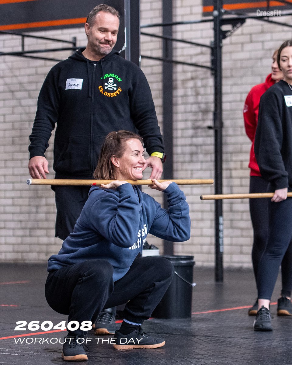 CrossFit's tweet image. Workout of the Day
Wednesday 260408

Front squat 3-3-3-3-3 reps

Compare to 260120.

Post loads to comments.

📍Level 2 Seminar at CrossFit Marrickville in Marrickville, Australia 

#CrossFit #WorkoutoftheDay