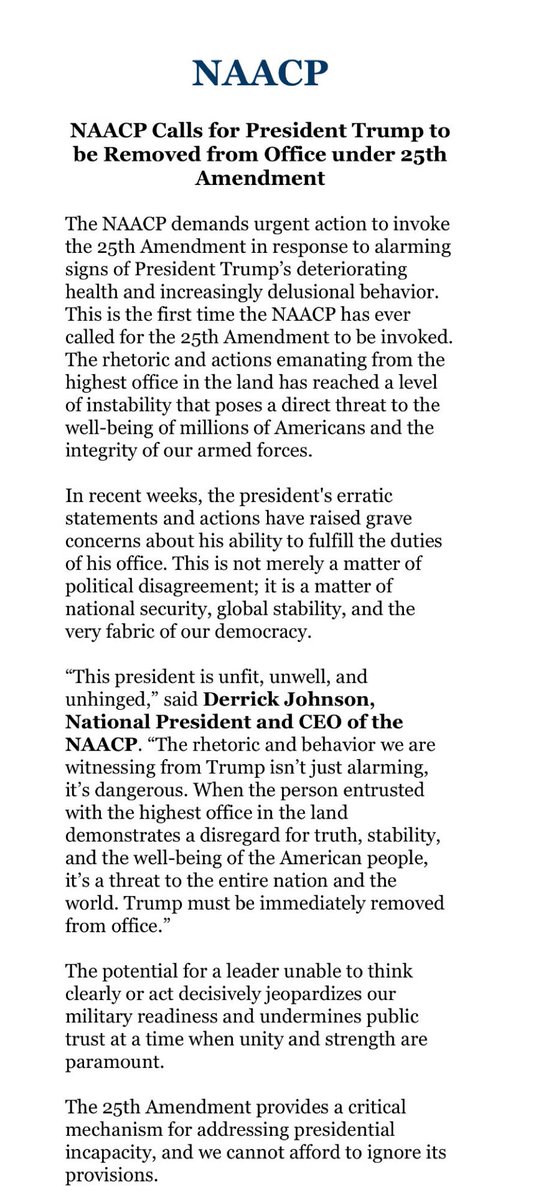 MelkiJRussell's tweet image. I’m so glad #NAACP took a stand!
#TrumpRegime is committed to chaos here domestically and across the world. The sorry ass #racists are losing their minds - which is funny cause they the same #Bamas that voted #Trump into office - that alone lets me know this is a great decision.