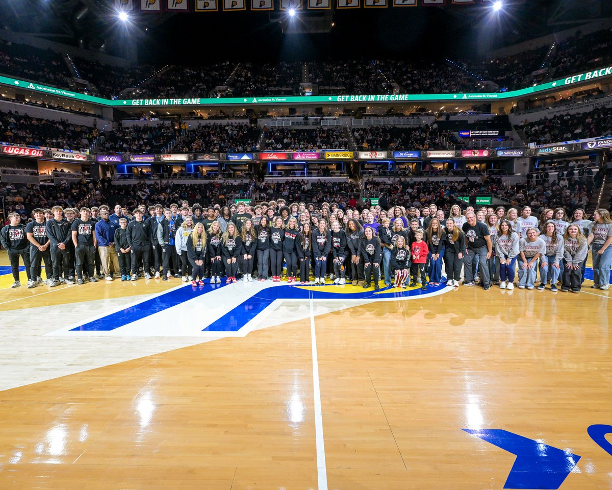 We welcomed back our 2026 <a href="/IHSAA1/">IHSAA</a> High School Basketball State Champions back at tonight's <a href="/Pacers/">Indiana Pacers</a> game! Please help us congratulate these outstanding athletes 👏

1A: Barr-Reeve &amp; Borden
2A: Parke Heritage &amp; Eastern
3A: Cathedral &amp; Bellmont
4A: Mt. Vernon &amp; Center Grove