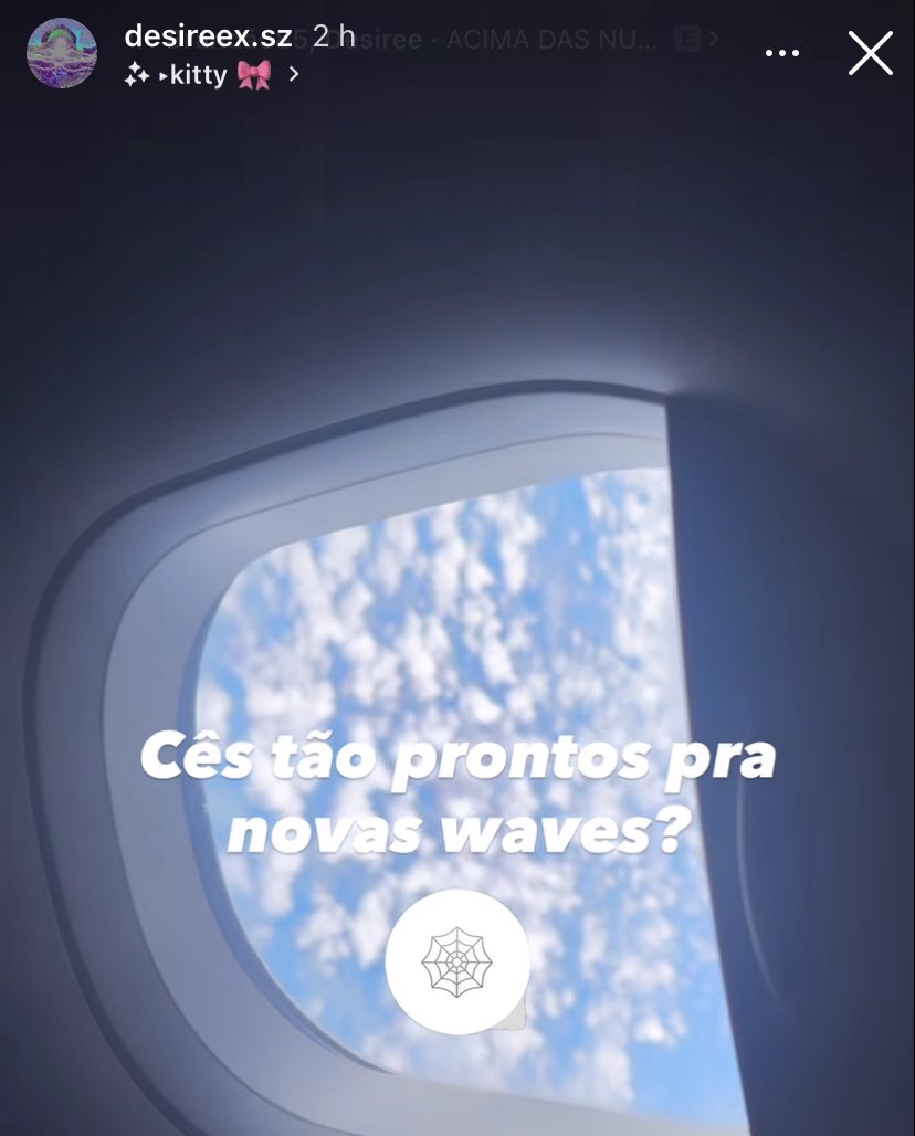 PortalBrandao's tweet image. Desiree via stories:

“Cês tão prontos pra novas waves?” 👀