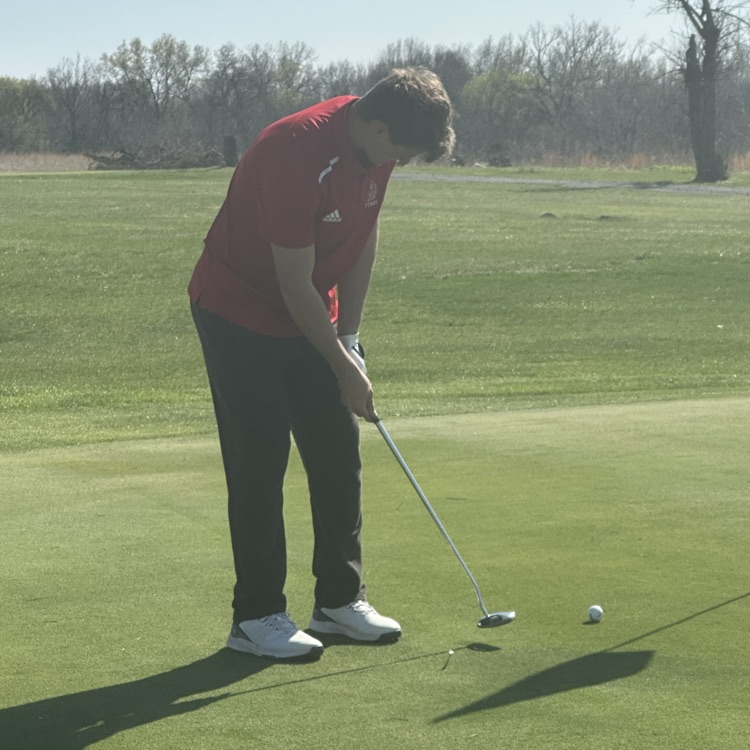 OHSActivities's tweet image. JV Golf competed in the Louisburg 2 man scramble tournament today. The team of Alex Beltran and Jacob Andrew’s finished in 6th place with a score of 44. The team of Wyatt Hickcox and Josiah Mitchell finished in a tie for 7th with a score of 45. Good rounds today!
#CyclonePride