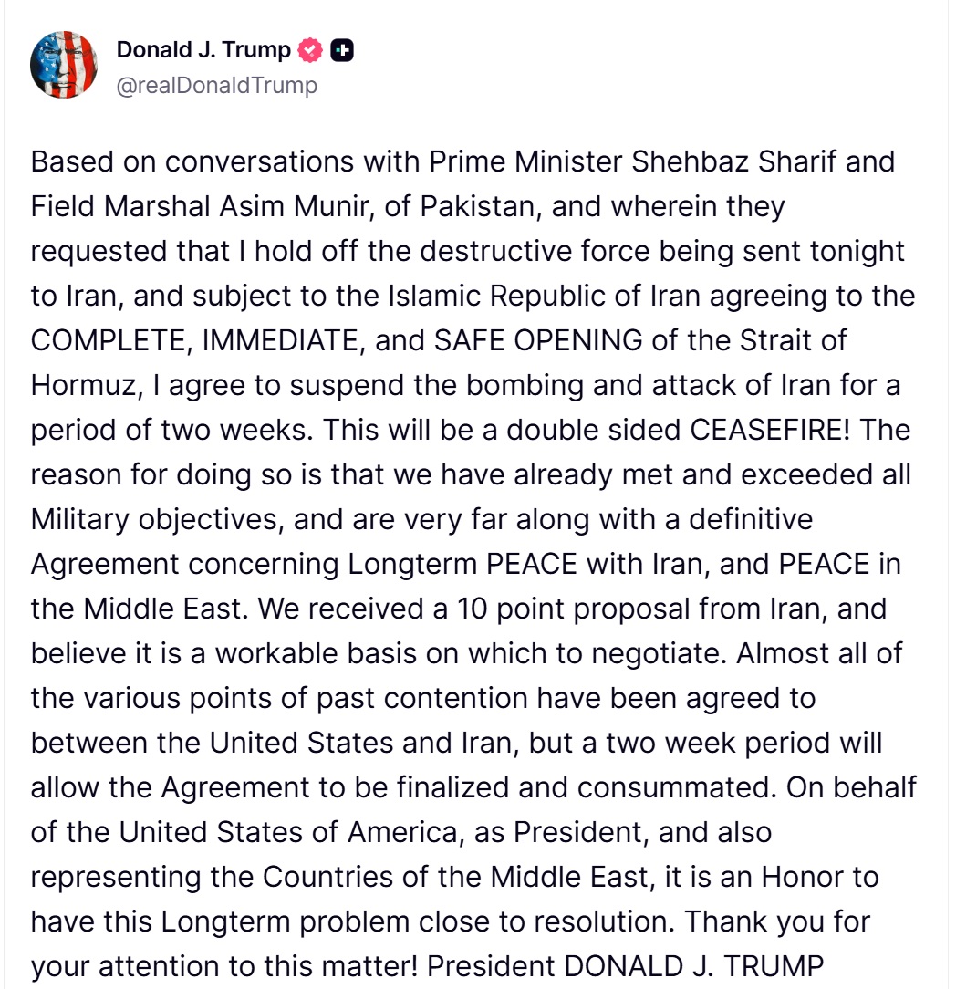 Commentary Donald J. Trump Posts From Truth Social tweet media