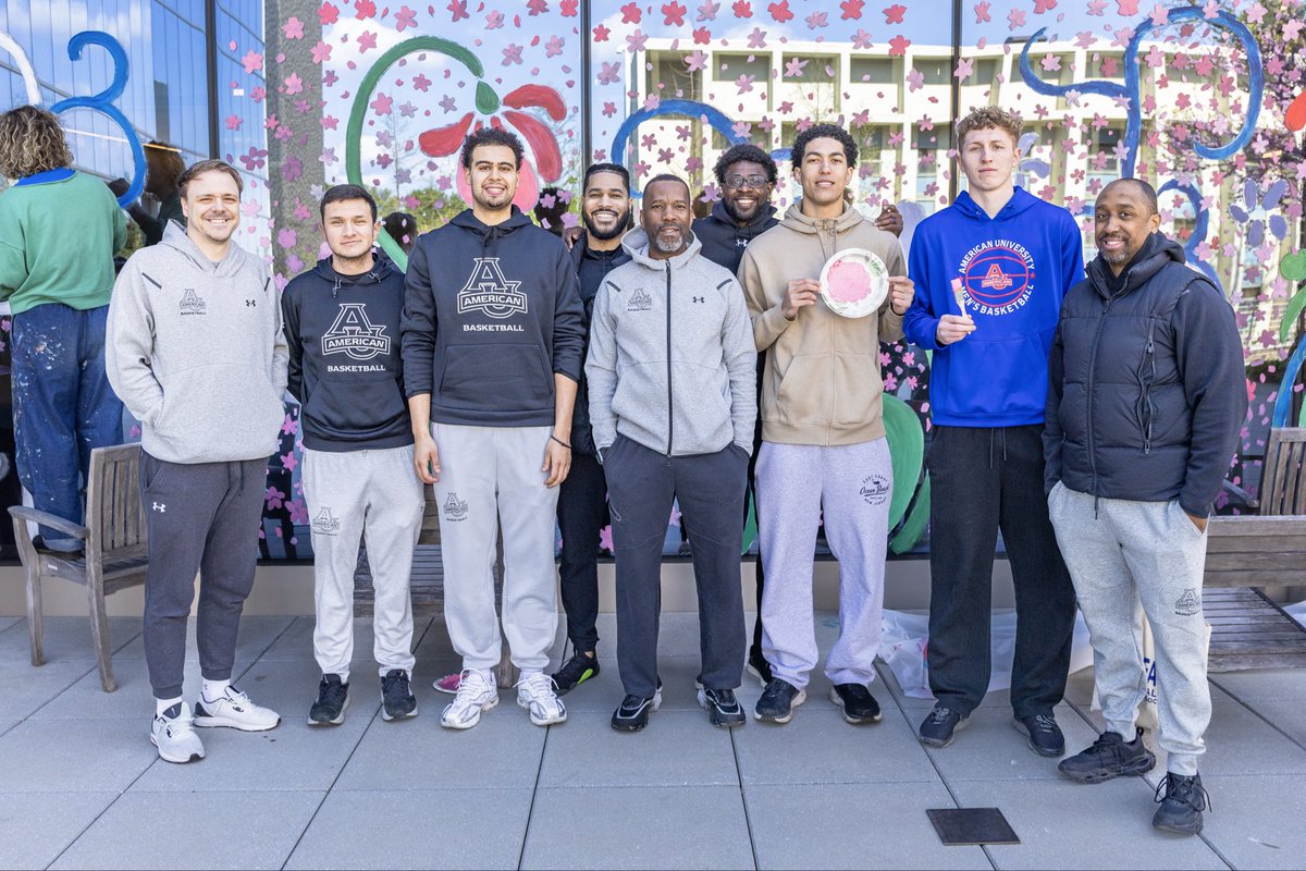 AU_MBasketball's tweet photo. It was a beautiful day to beautify AU! 

Got some special assignments this year… 🎨

Thank you to @AUArboretum and AU Facilities Management for coordinating this Campus Beautification effort! https://t.co/cOfbOYSswl