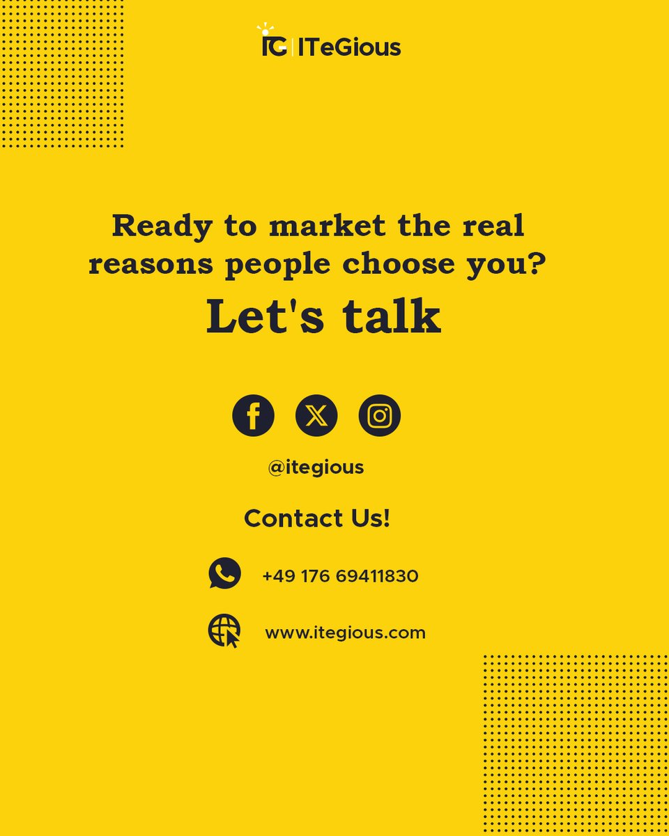 ITeGious1's tweet image. Likes. Reviews. Photos. Vibe. Your digital presence is the real first course and if it doesn't look appetizing online, they're booking the table next door. Great food gets people back. Great digital presence gets them through the door the first time.

#ITegious