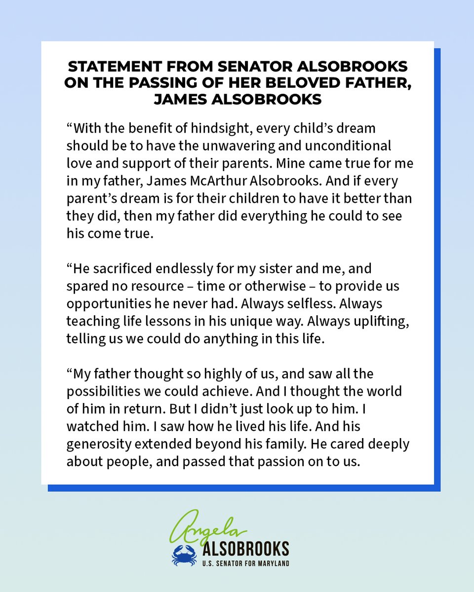 Senator Angela Alsobrooks tweet media