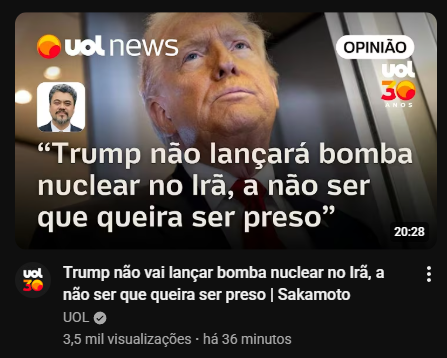 Como sempre o UOL comentando a não-notícia.
Eles inventão uma possibilidade, tirão da bunda, então comentam em cima com o ar seriedade.
Depois finalizam com o cara de quem fez uma super analise. 
Agora, imagina ganhar dinheiro para fazer isso.
