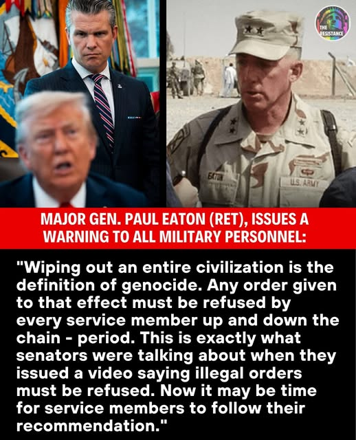 hyp3rcrav3's tweet photo. .@USArmy @USNavy @USMC @usairforce @uscoastguard 
Everytime a General refuses to commit #warcrimes he is fired. https://t.co/NfxwLLxViN