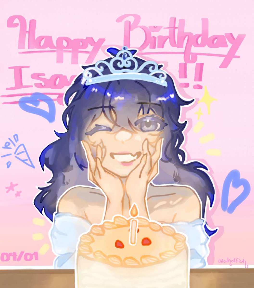 ako1fish's tweet photo. LATE SUBMISSION!! 
Day 3- Isagi's Birthday!! Happy (LATE) Birthday to my fav striker, my muse for,,,the past year, my fav mc, my inspiration, my everything🥹🥹 #IsagiWeek2026 #femlock

While i dont like how this came out i still wanted to finish it for isagi...💔 https://t.co/CjYRgfSUrv