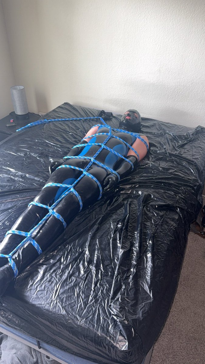 bndgboy87's tweet photo. Had fun with @fireman43211 the past couple days being a footstool and a rubber gimp/bondage toy 🤤 https://t.co/8zZeBBoAFJ