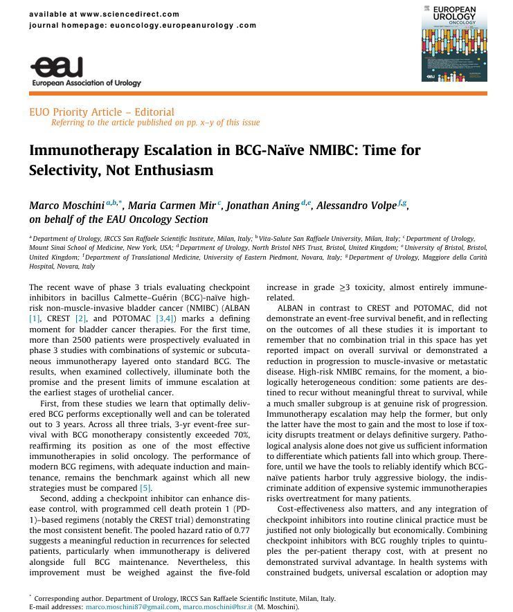 European Urology Oncology tweet media