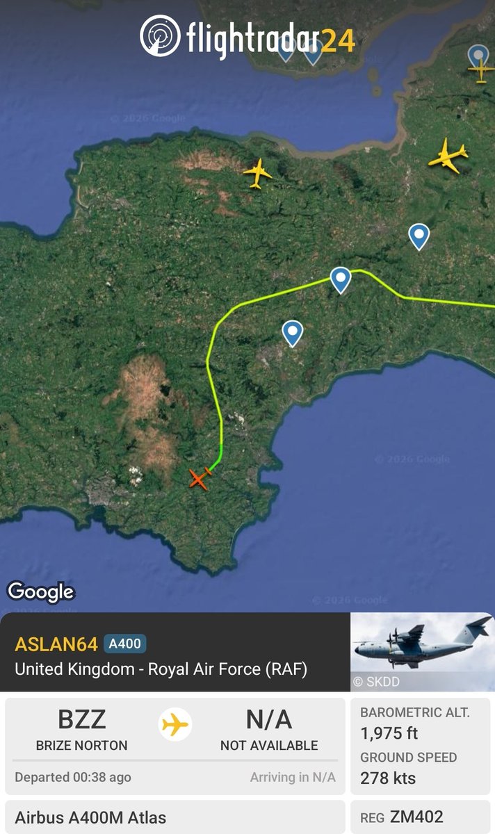 benking01's tweet image. Where are you heading?

Loud over #Totnes just now...

ASLAN64 fr24.com/ASLAN64/3f1be8…