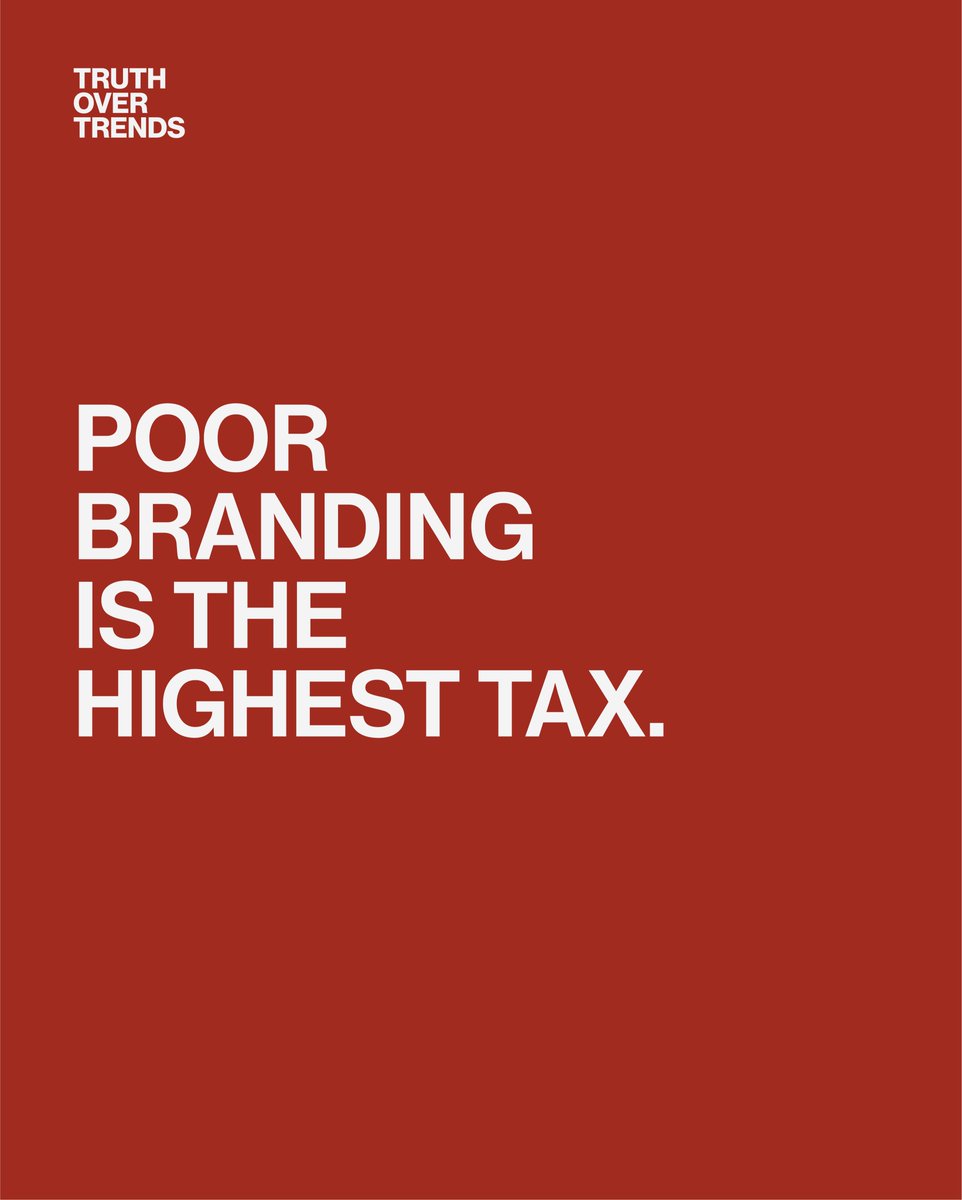 SerranoStrategy's tweet photo. POOR BRANDING IS THE HIGHEST TAX.

You think good branding is expensive? Try being boring. The cost of being "just another option" is the slow death of your business. Stop the bleeding. Rebrand or retreat.

#JoeSerrano #TruthOverTrends #BrandStrategy #BusinessROI #CreativeDirector #HighTicket #fyp #viral