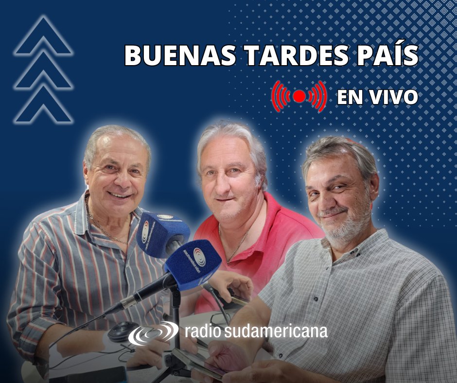 rsudamericana's tweet image. 🎙 ¡Ya estamos en vivo! Prendete al streaming de Radio Sudamericana 📻

🔴 Ahora en el aire: Buenas Tardes País 🇦🇷

👉 Miranos y escuchanos en vivo 🔗youtube.com/watch?v=qK344V… 

#RadioSudamericana #BTP