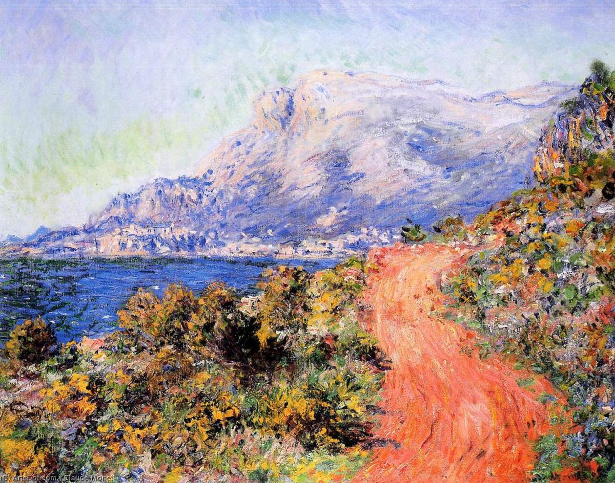 LuizSantosMusic's tweet image. The Red Road near Menton, 1884 
- Claude Monet   #art #arts #finearts #painter