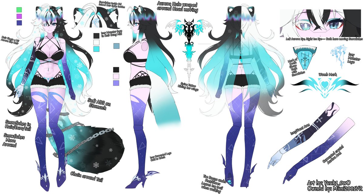 ❄️Intro of the Godess! -Small Version-
❄More Images in Comments~

❄I go by Mimi
❄️Norse Godess, Hela Lokidottir, Godess of Death | Aurora | Iceand Ruler of Helheim and Death~ 
❄️Mommy Puppet Aurora Snow Leopard, Part Pheonix seraphim and Demonic frost giant 
❄️German, i stream