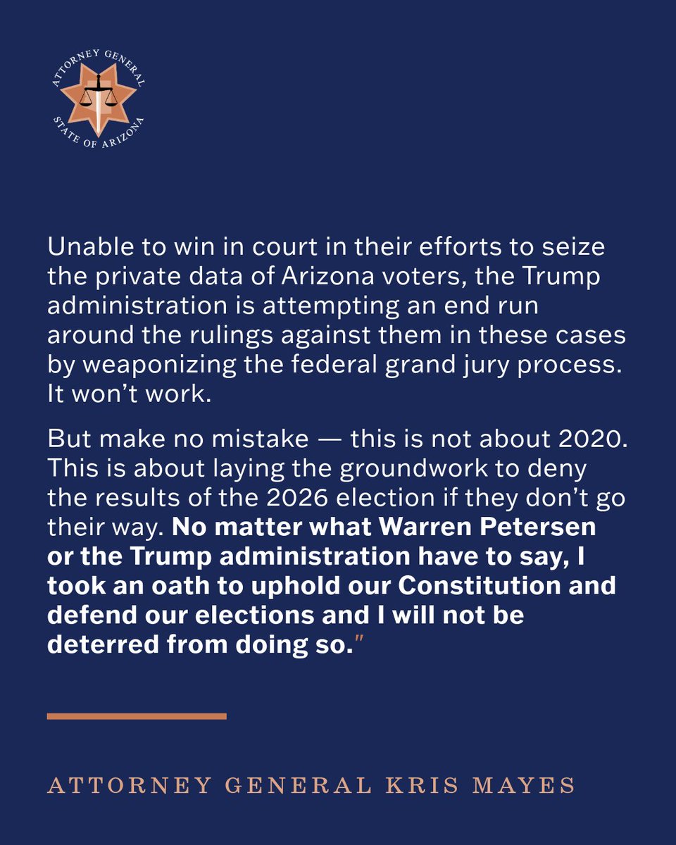 AZ Attorney General Kris Mayes tweet media