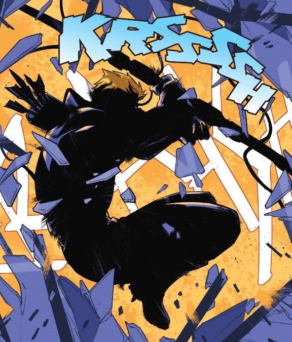 ⠀  ⠀ ⠀    ⠀ ⠀ ⠀ ⠀ ⠀ ⠀ ⠀ ⠀ ⠀ ⠀ ⠀    ⠀ ⠀ ⠀ ⠀ ⠀ ⠀ ⠀    
Con el manto de la
noche cuidando su espalda , 
Hawkeye se cuela en el 
edificio . 
Estruendo , vidrios rotos 
pero está dentro . 

Saca una flecha del carcaj 
y avanza , por los pasillos . 

 ⠀ ⠀ ⠀