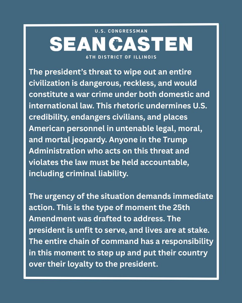Rep. Sean Casten tweet media