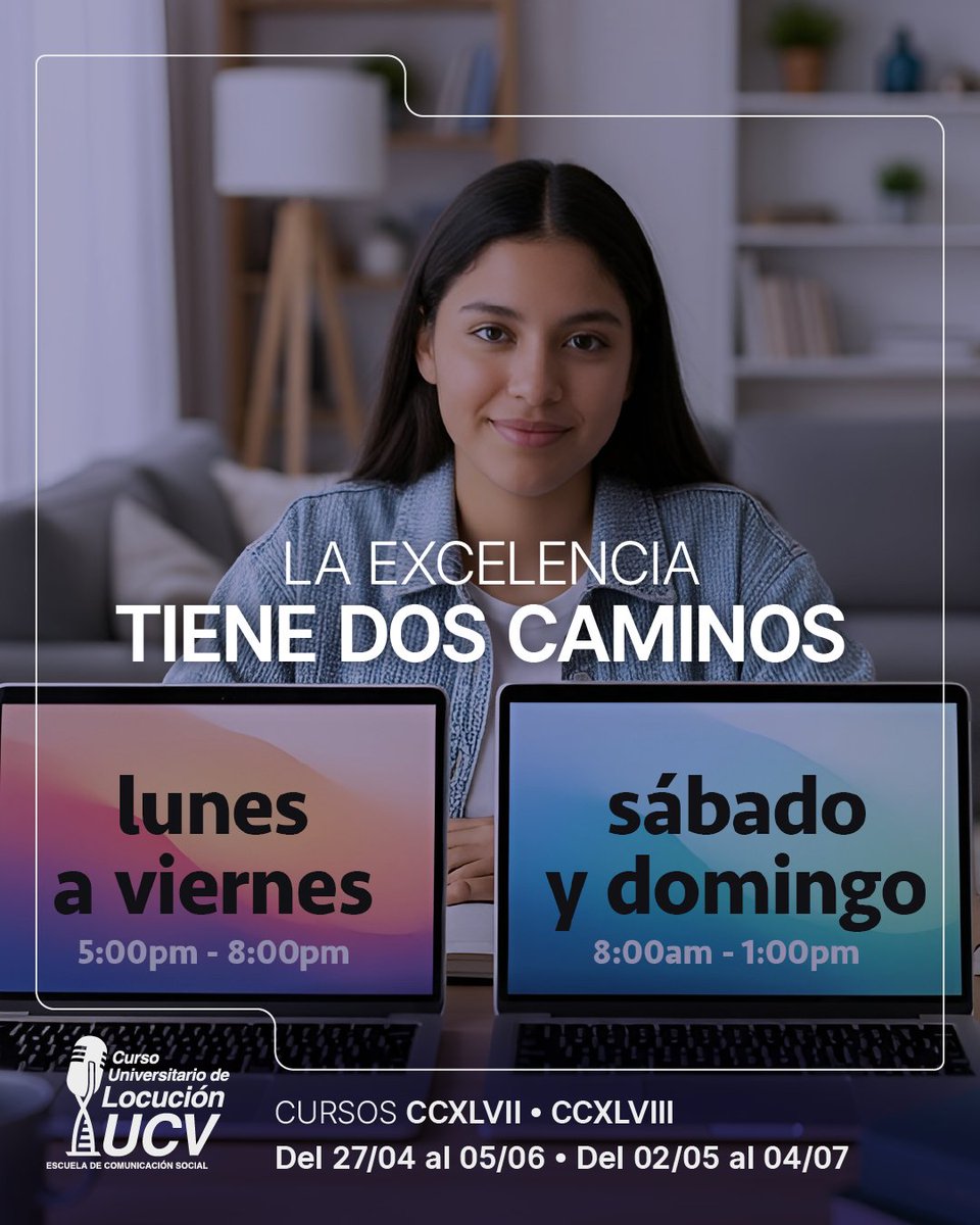 Curso Locución UCV tweet media