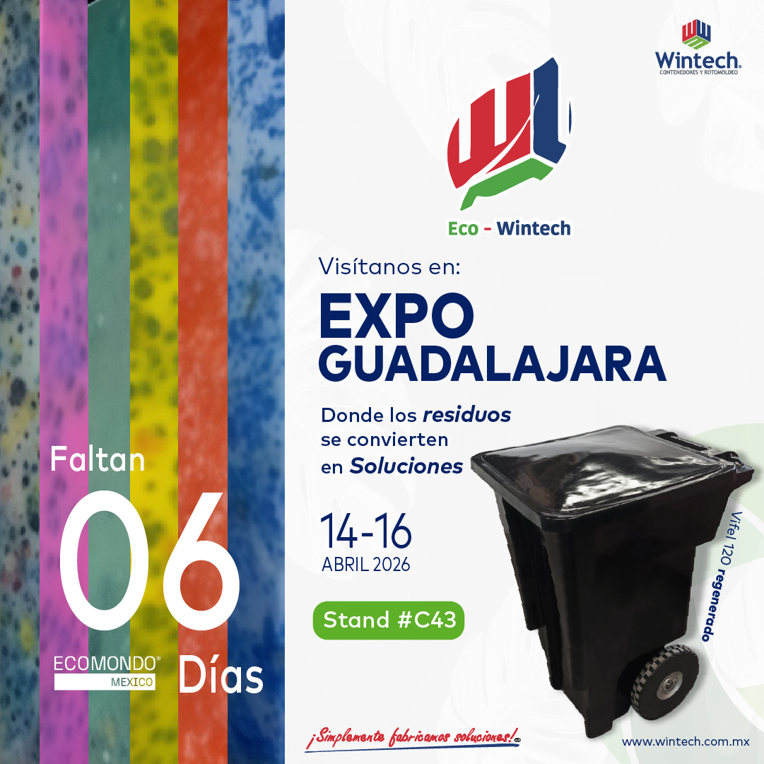 WintechMx's tweet photo. 📅¡La cuenta regresiva comenzó  para Expo Guadalajara!
Estamos a solo unos días de presentar nuestra visión del futuro industrial. 

#economiacircular #residuos #ecomondo #contenedoresdebasura https://t.co/gMOSXclcuQ