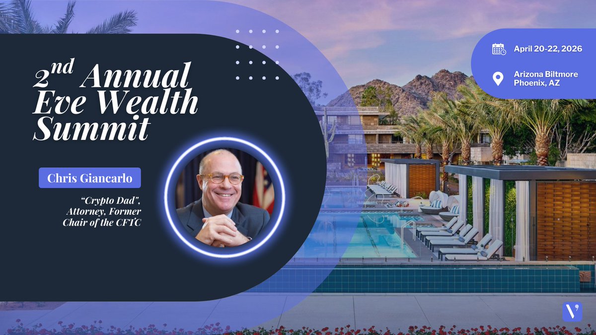 giancarloMKTS's tweet photo. I’m excited to be speaking w/@emgiancarlo at the Second Annual Eve Wealth Summit, April 20-22, at the Biltmore in Phoenix, AZ. @evewealthhq 

The Summit is an intentionally intimate gathering of women and allies building, investing, and leading across crypto, digital assets, blockchain, and Web3. The caliber of both the program and the attendees truly sets it apart, sparking real conversations and meaningful connections that last long after the event ends.

Join me in AZ!  Code SPEAKERGUEST for a discount on tickets here: https://t.co/zpMW8bidhg