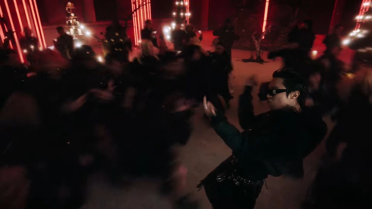 anotherunperson's tweet photo. several of these shots have a sense of turbulence and change but i love that bangtan are portrayed in contrast as grounded and unmoving and untroubled by it all. rooted, as it were, stable thanks to their foundations in what they do that let them endure against ruptures of time. https://t.co/zdVkXwgUIK