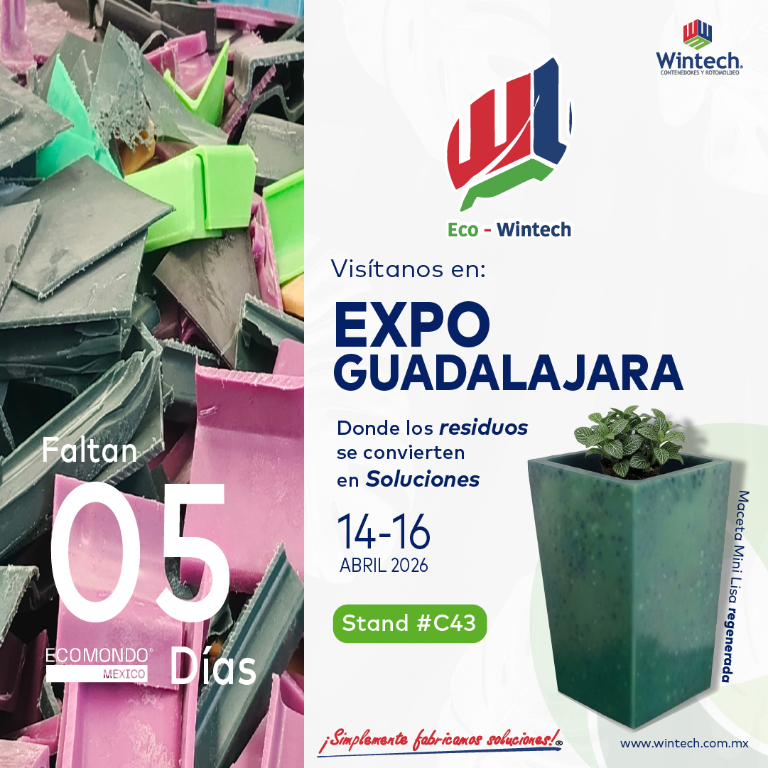 WintechMx's tweet photo. Faltan muy pocos días para mostrarte las innovaciones y procesos de nuestro programa de economía circular.
¡Te esperamos!

⏰11:00 a 18:00 horas
📍Av. Mariano Otero 1499, Verde Valle, 44550 Guadalajara, Jal.

Regístrate gratis en la página oficial de ECOMONDO México
#ecomondo https://t.co/hgz5QABVxL