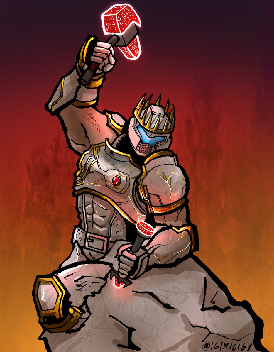 boomshootart's tweet image. Day 180 of posting my #DOOM art commissions

Reforged Slayer, the Unbroken King
Doomguy skin of sculpted marble and chiseled gold, reborn in the crucible of necessity.

Art by @IgiMaCigy
