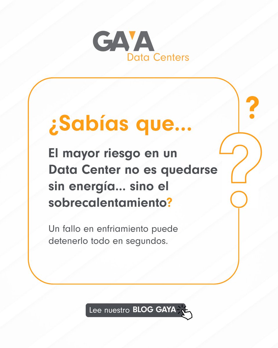 SABÍAS QUE... 🤔 Un fallo en el enfriamiento es más crítico que un apagón. Aprende cómo el diseño de infraestructura mecánica protege la información y optimiza el consumo de recursos en nuestro blog. 💧🌬️

🔗 blog.gaya.mx/energia-y-enfr…
#Eficiencia