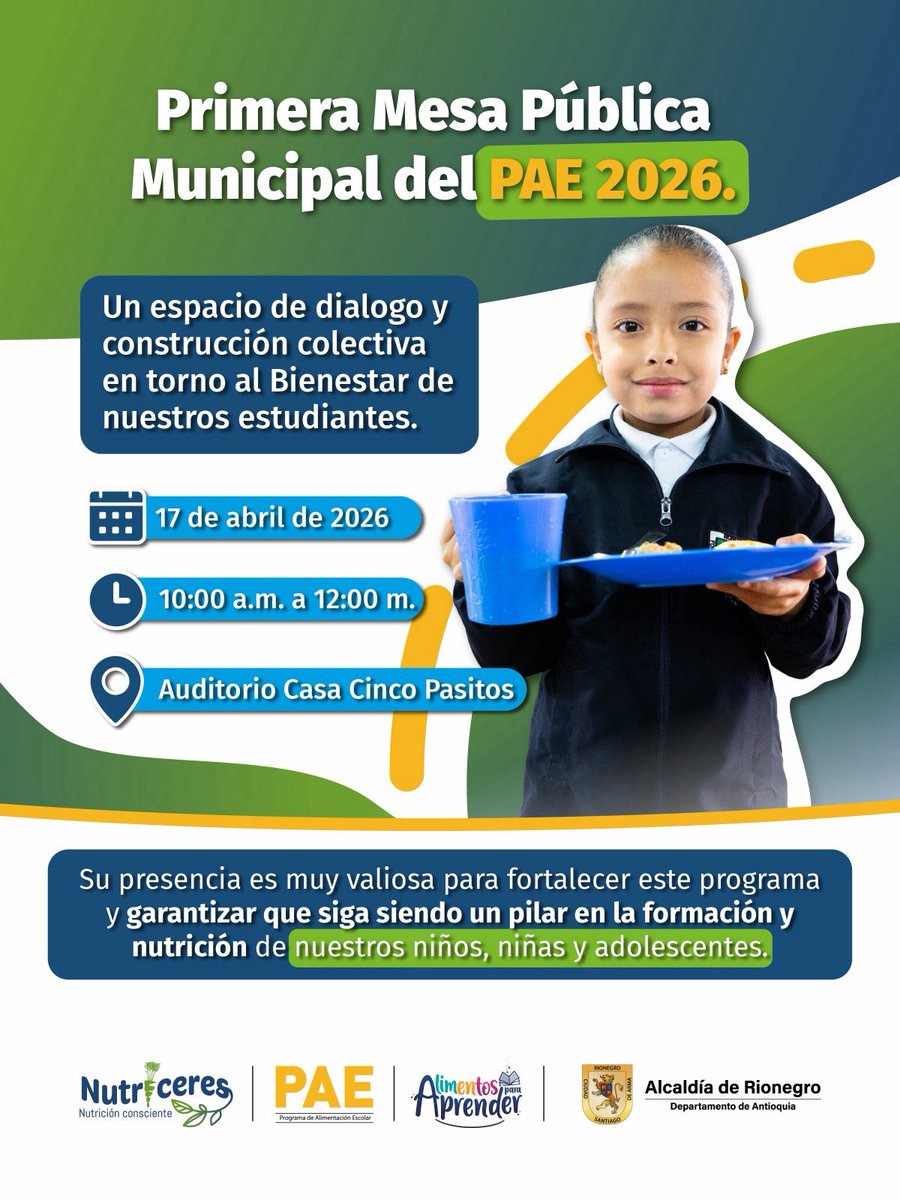 nutriceres's tweet photo. Este 17 de abril nos encontraremos para compartir ideas, sumar miradas y seguir fortaleciendo un programa que alimenta no solo cuerpos, sino también oportunidades.

Ser parte de este espacio es aportar al presente y futuro de nuestros niños, niñas y adolescentes 💛 https://t.co/BjjMrvTOun