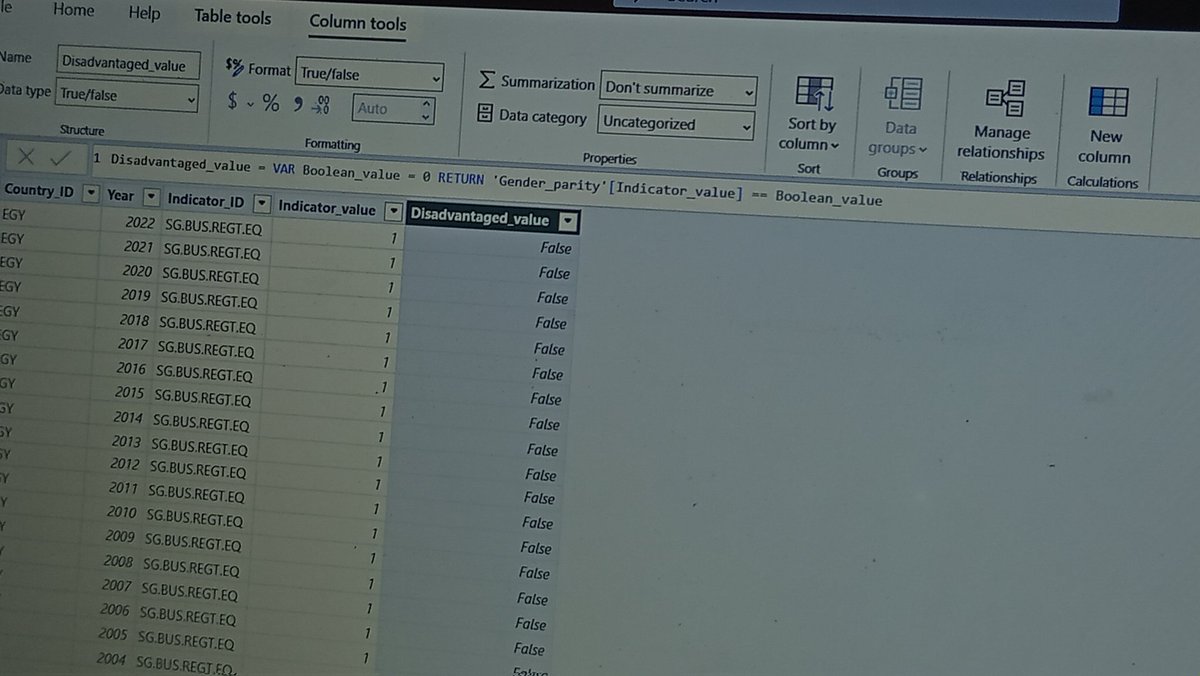 AminahOgun94949's tweet photo. Day 62 of my Data Analysis Journey | Power BI 🚀

Today I stepped into DAX… and it feels like a whole new level 😅

From calculated columns to variables, it’s less about visuals now and more about thinking through the data. https://t.co/E01UZAxIhj