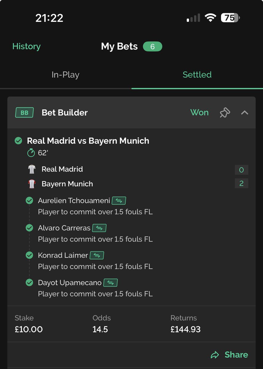 studgroves's tweet photo. @AverageJTips I did it without the cards - cheers mate https://t.co/vmvrldIzlt