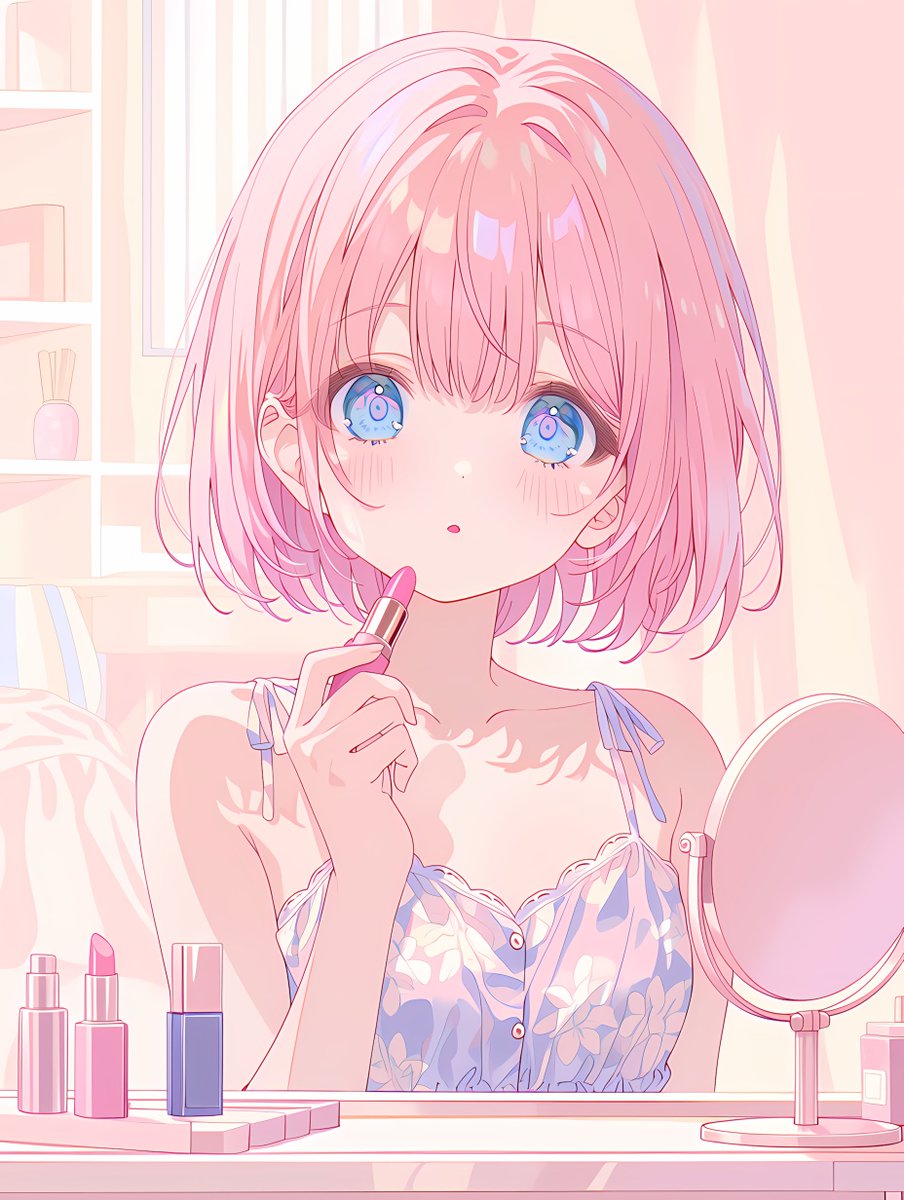 lipstick #makeup G：そのリップの色、好き。 私：何色？ G：#f58f98