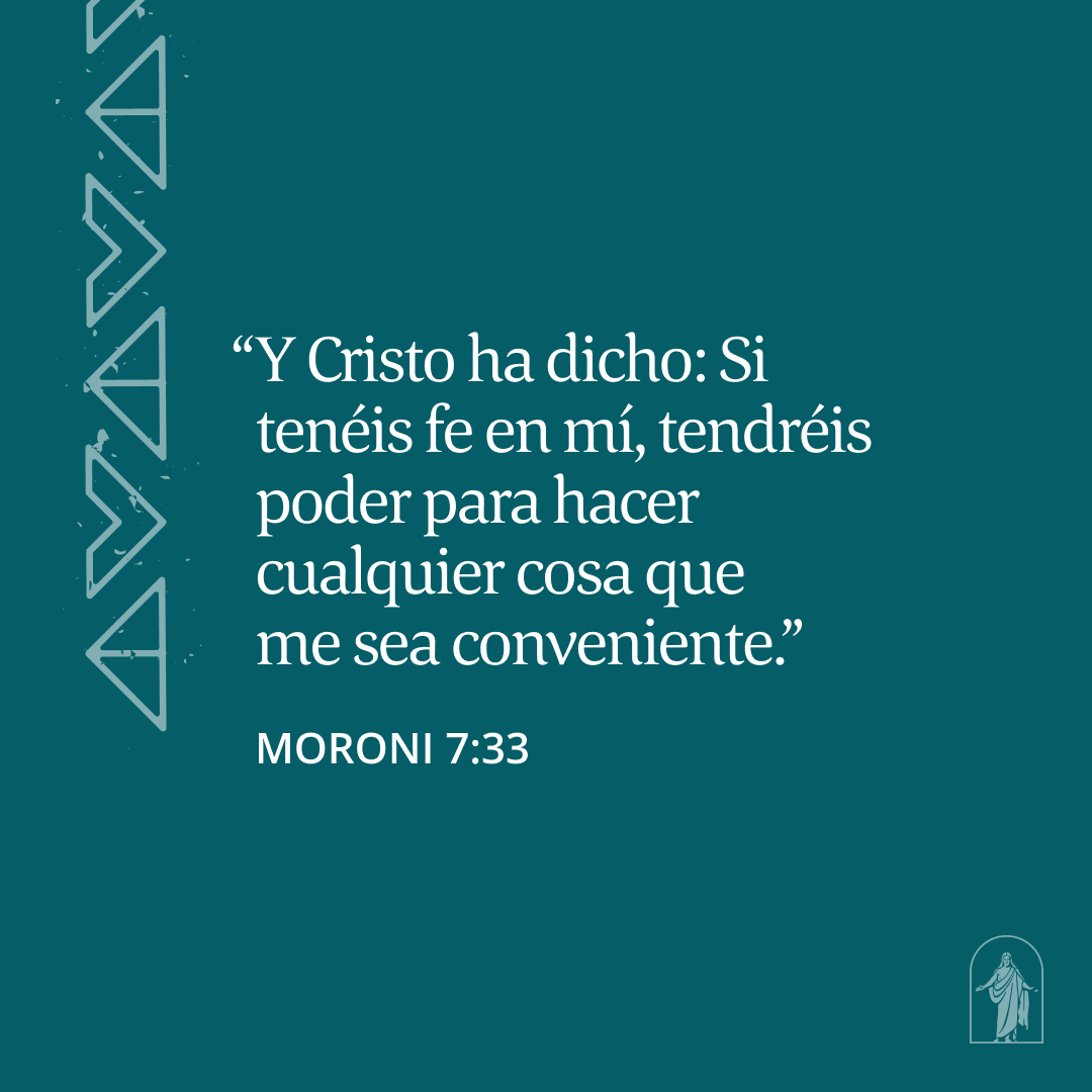 ¿Cómo te ha ayudado la fe en Jesucristo a lograr metas o tareas importantes? 

#LibrodeMormon #DeleitarseenlasPalabras