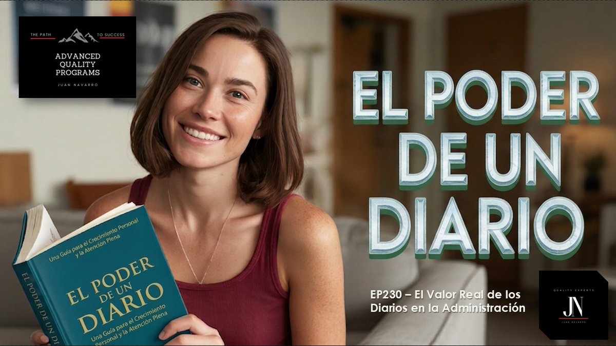JuanNavarroAdv1's tweet photo. EP230 – El Valor Real de los Diarios en la Administración

#AdvancedQualityPrograms #JuanNavarro #Diaries #TheQualityGuy
https://t.co/jH7mfLaAu1 https://t.co/CNKyEZttVc