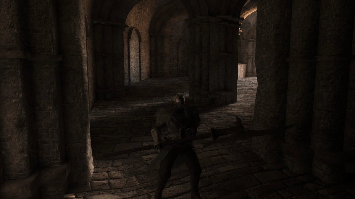 DS2LightingMod's tweet image. A word about DS2 Level design and torch placement. PT mode allows correct torch without overburdening the player on always torch usage. 
1/1 Light penetrates this far here to proceed further you need to backtrack a bit and lit a torch there
